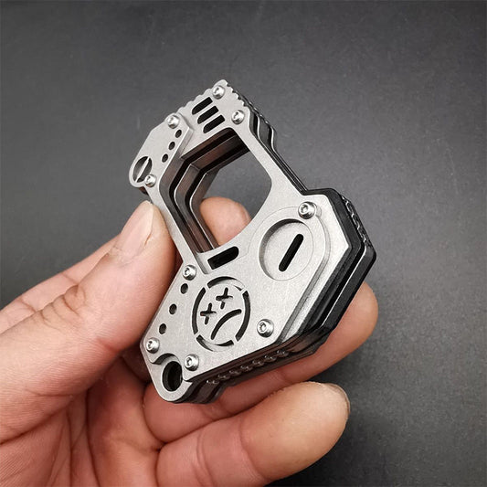 Single Hole Steel Outdoor Carry EDC Portable Knuckle Dusters