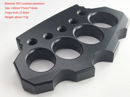 Aluminum Outdoor Creative Black and Gold EDC Knuckle Dutsers
