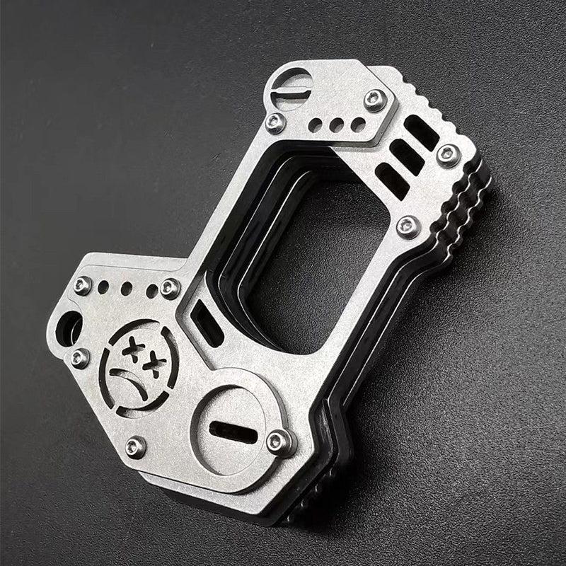 Single Hole Steel Outdoor Carry EDC Portable Knuckle Dusters