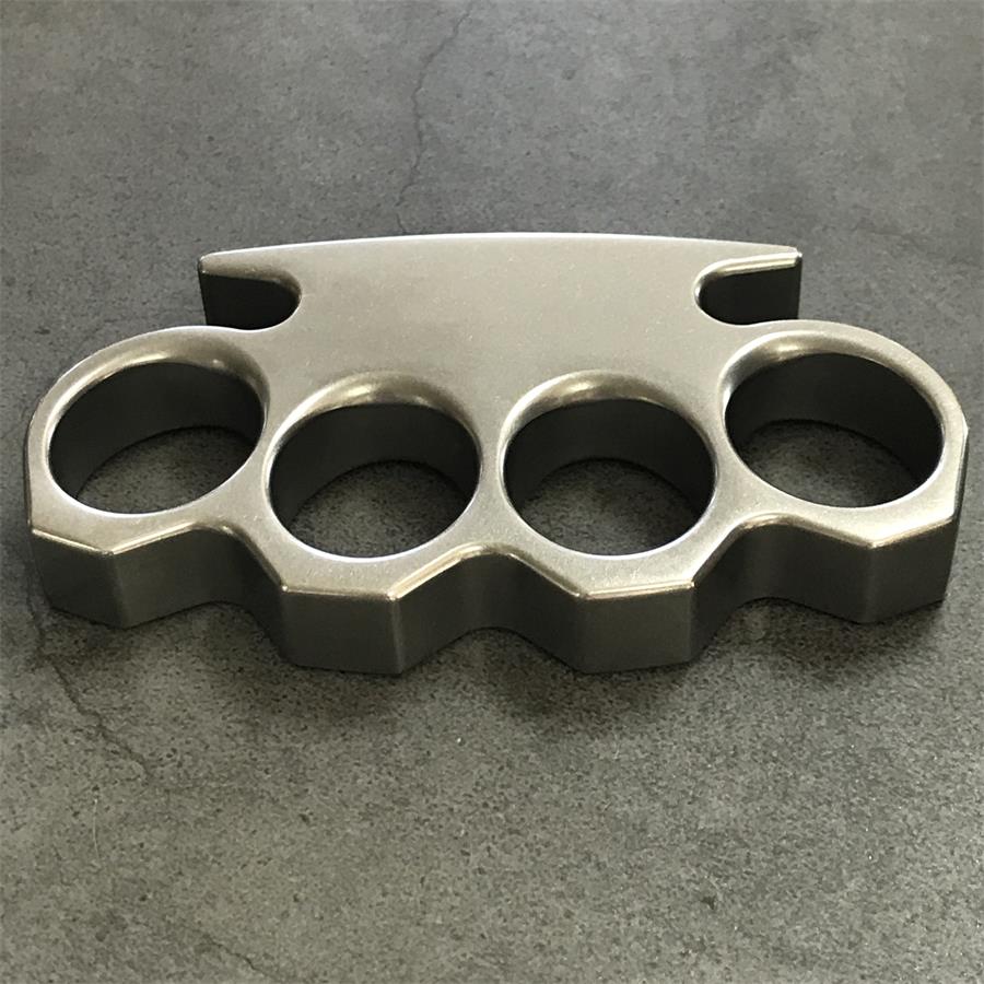 The KING Stonewashed Steel Knuckle Dusters Outdoor Tool