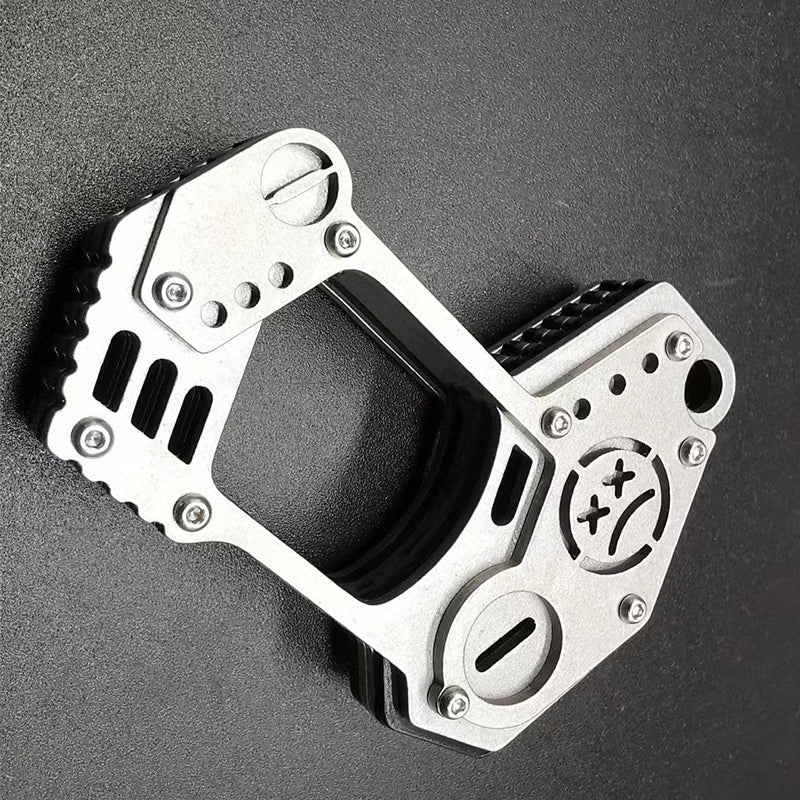Single Hole Steel Outdoor Carry EDC Portable Knuckle Dusters