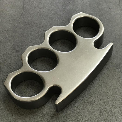 The KING Stonewashed Steel Knuckle Dusters Outdoor Tool