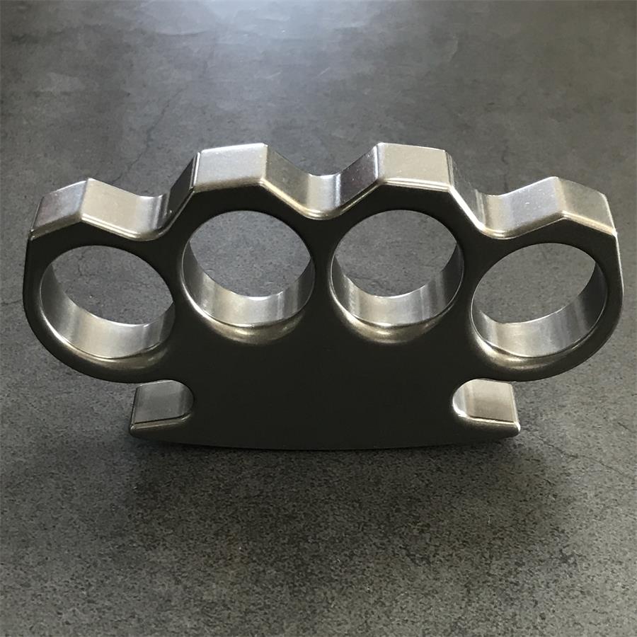 The KING Stonewashed Steel Knuckle Dusters Outdoor Tool