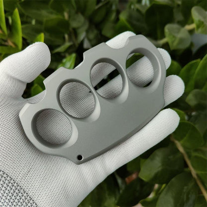 Sandblasted Titanium Alloy Four Hole Knuckle Dusters