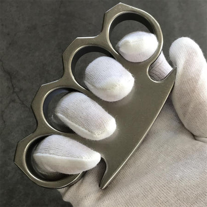 The KING Stonewashed Steel Knuckle Dusters Outdoor Tool