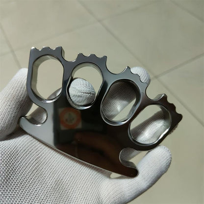 Titanium Alloy Mirror Polished Creative Knuckle DustersOutdoor EDC Tool