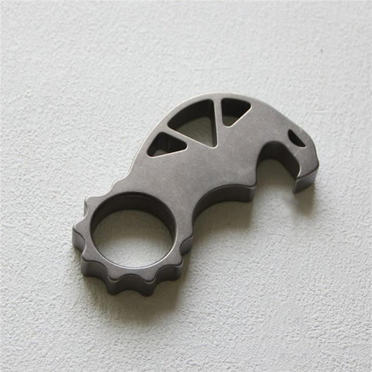 Titanium Monster Bottle Opener Multi-Function Keychain Knuckle Dusters