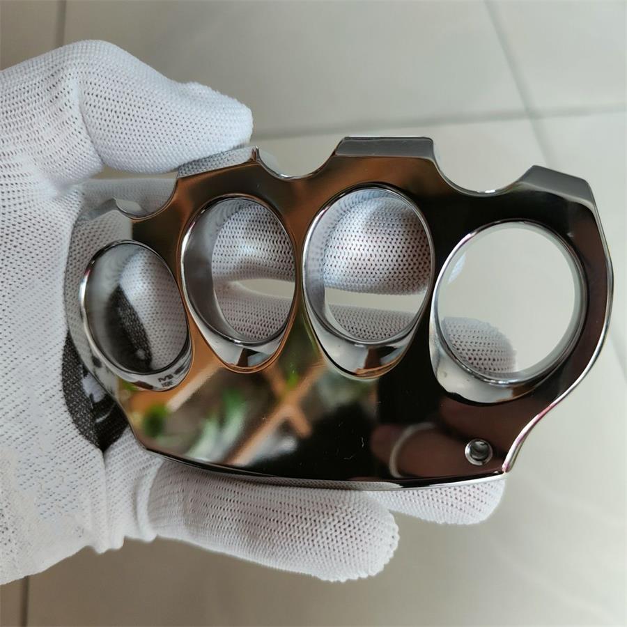 Mirror Polished Titanium Knuckle Dusters Outdoor Tool with Large Chamfer