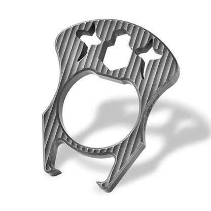 Mini Multifunctional Titanium Knuckle Dustesr Bottle Opening