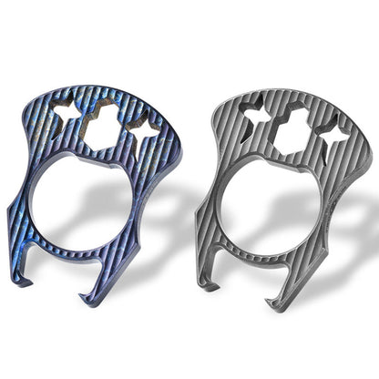 Mini Multifunctional Titanium Knuckle Dustesr Bottle Opening