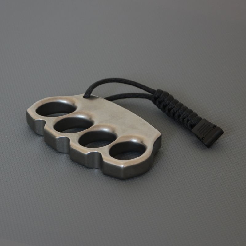 Classic Titanium Knuckle Dusters EDC Tool with Random Rope