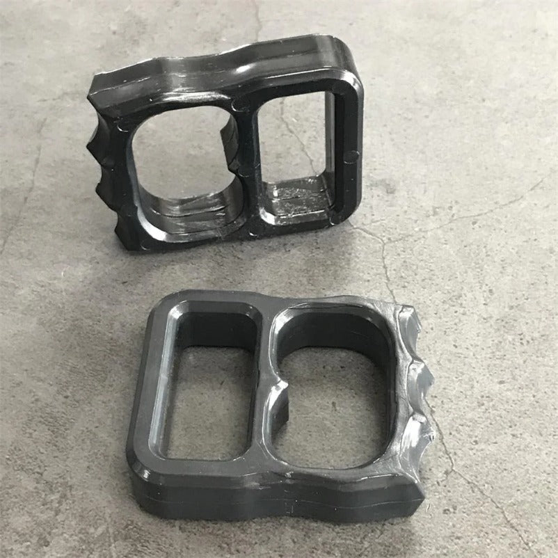 Two-hole Mini Plastic Knuckle Dusters Backpack Pendant