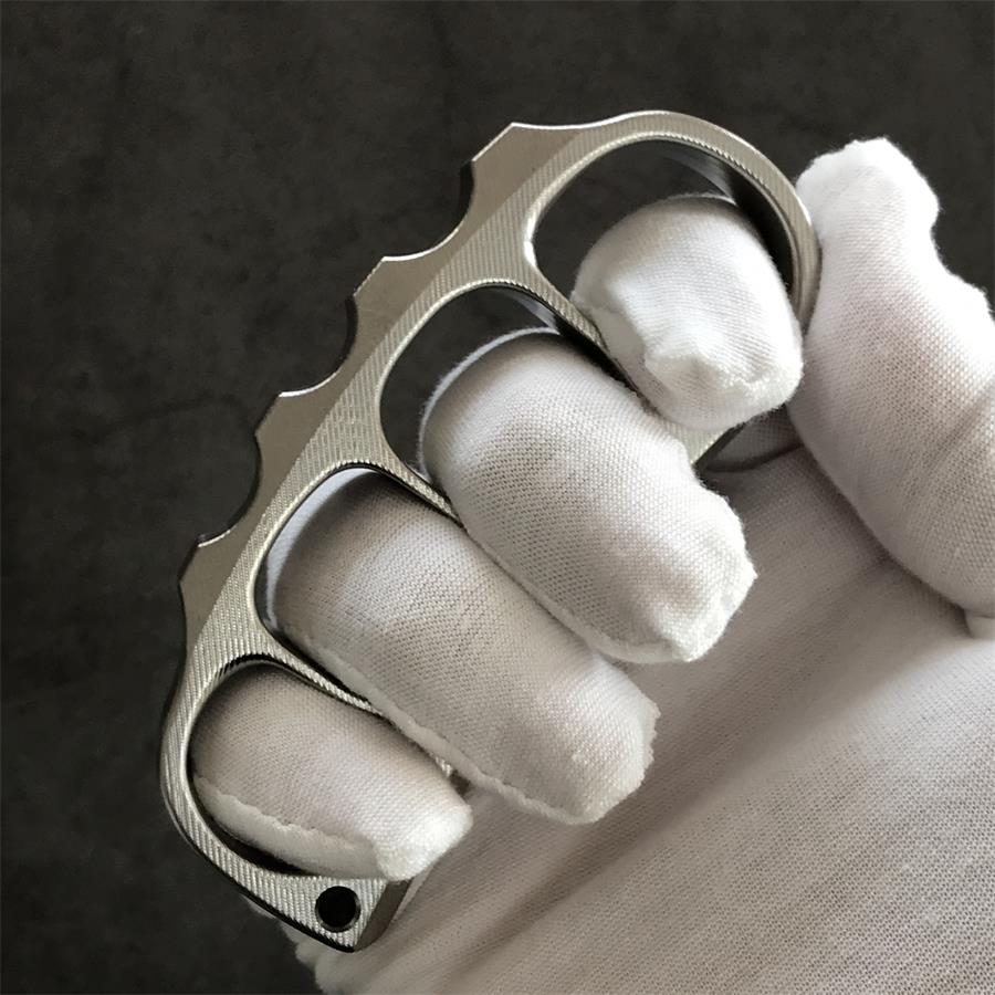 Titanium Pea Knuckle Dusters with Surface Texture Design EDC Tool