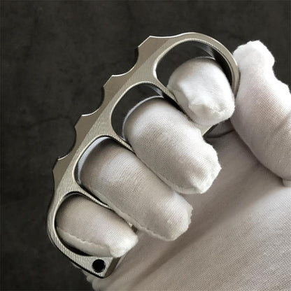 Titanium Pea Knuckle Dusters with Surface Texture Design EDC Tool