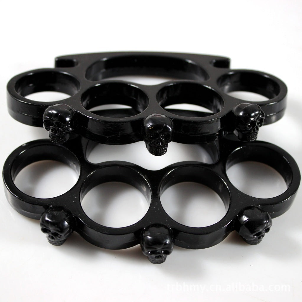 Four-finger Zinc Outdoor Camping Pocket EDC Knuckle Dusters