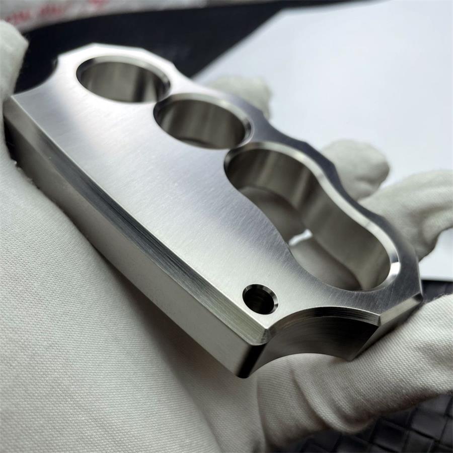 Large Hole Irregular 304 Steel Knuckle Dusters Outdoor Thickening EDC Tool