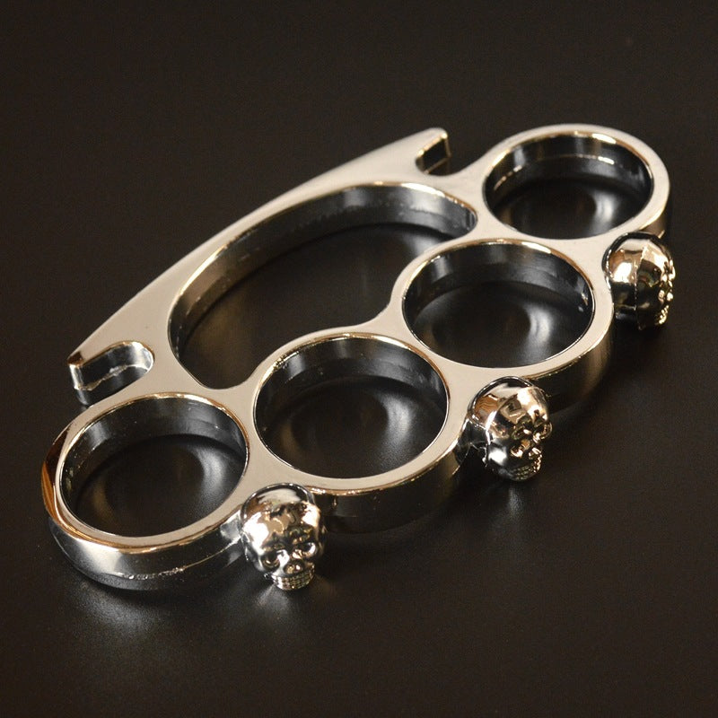 Four-finger Zinc Outdoor Camping Pocket EDC Knuckle Dusters