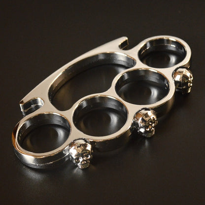 Four-finger Zinc Outdoor Camping Pocket EDC Knuckle Dusters