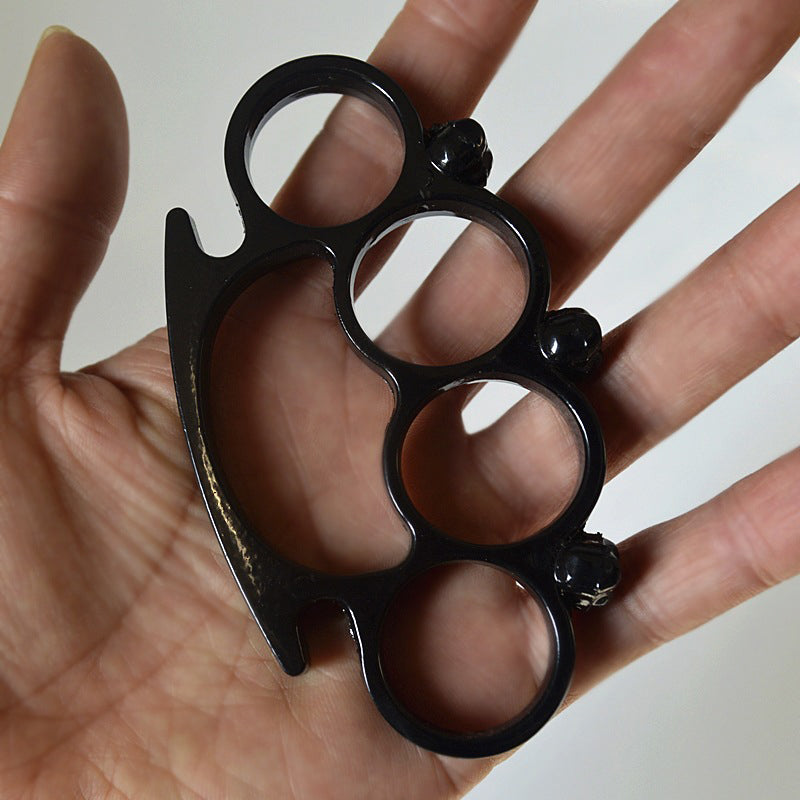 Four-finger Zinc Outdoor Camping Pocket EDC Knuckle Dusters