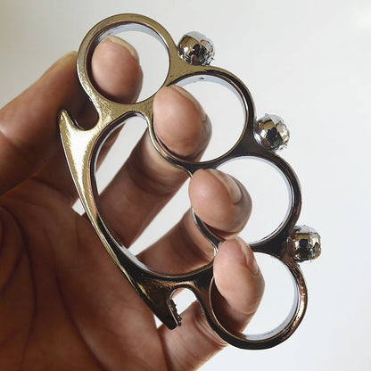Four-finger Zinc Outdoor Camping Pocket EDC Knuckle Dusters
