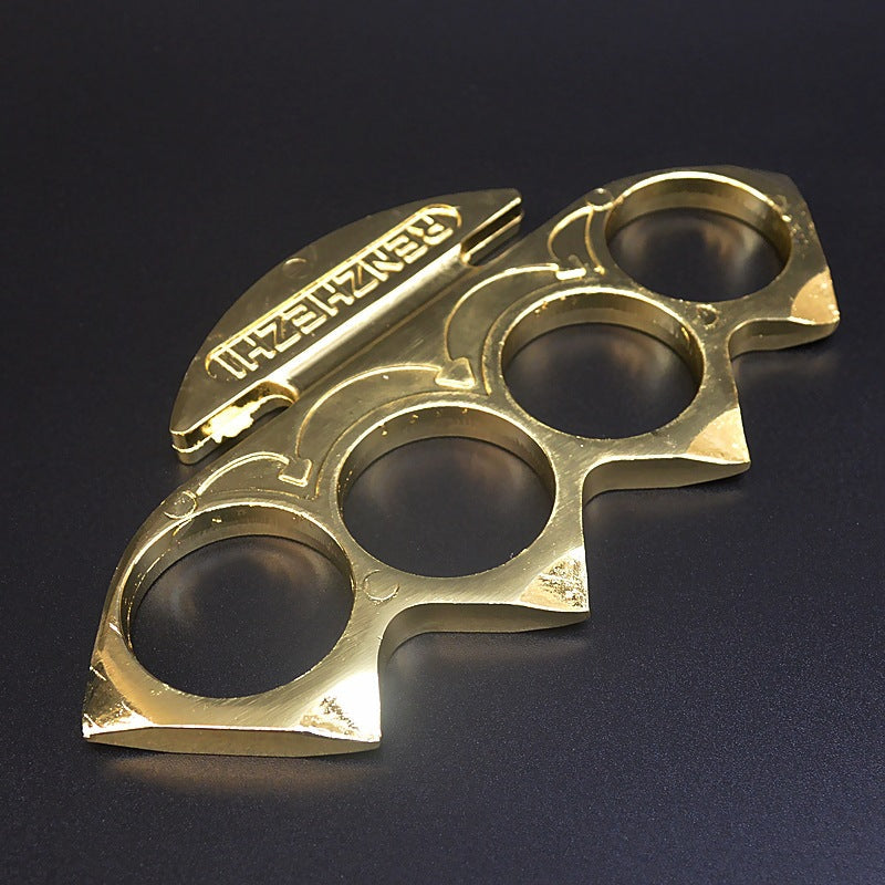 Outdoor Fence Shape Zinc Alloy Convenient Knuckle Dusters