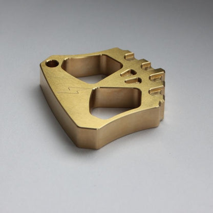 Creative Two Hole Brass Knuckle Dusters Mini Backpack Outdoor Keychain