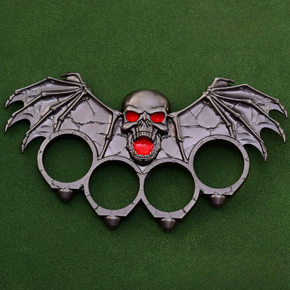 Bat Shape Zinc Alloy Creative Knuckle Dusters Four-hole Weighted Outdoor Tool
