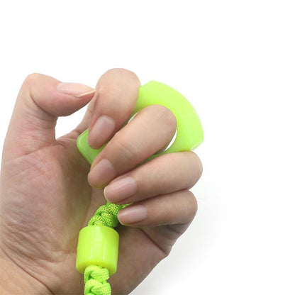Single Hole PA Plastic Fluorescent Outdoor Portable EDC Knuckle Dusters