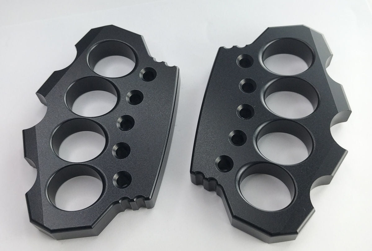 Aluminum Outdoor Creative Black and Gold EDC Knuckle Dutsers