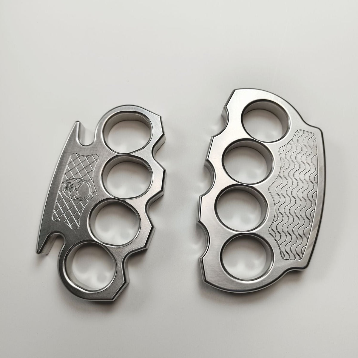 Steel Knuckle Dutsers Corrugated Skull Pattern Large Hole Bottle Opener