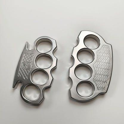 Steel Knuckle Dutsers Corrugated Skull Pattern Large Hole Bottle Opener