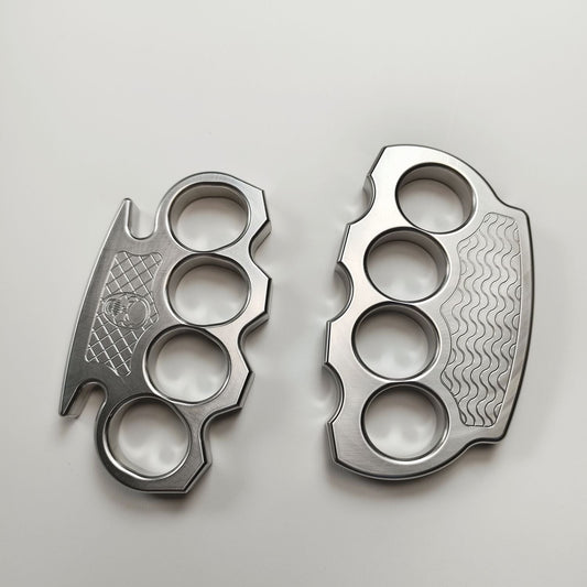 Steel Knuckle Dutsers Corrugated Skull Pattern Large Hole Bottle Opener