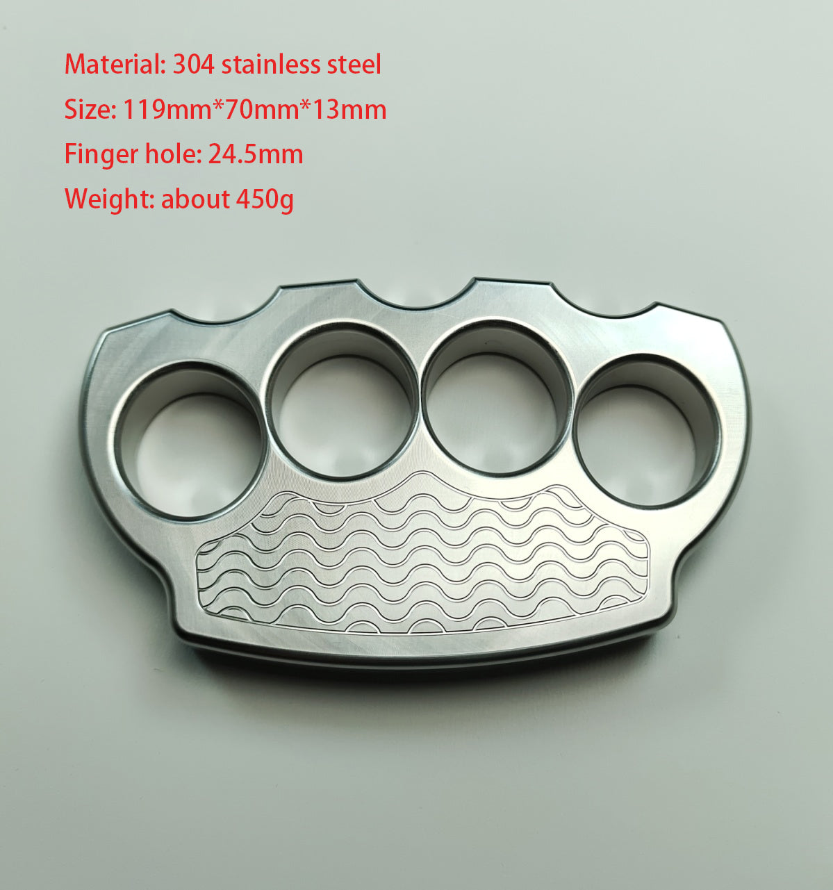 Steel Knuckle Dutsers Corrugated Skull Pattern Large Hole Bottle Opener
