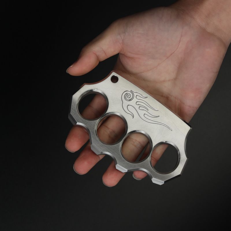 Classic Steel Swirl Pattern EDC Knuckle Dusters