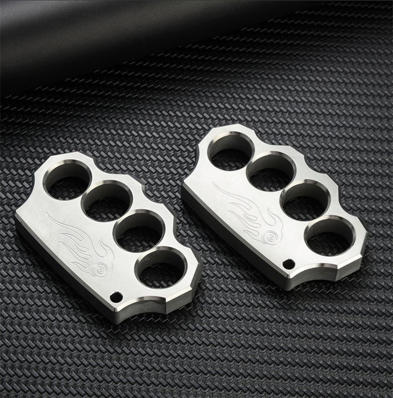 Classic Steel Swirl Pattern EDC Knuckle Dusters