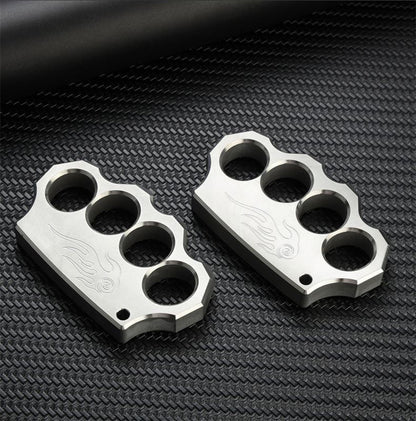 Classic Steel Swirl Pattern EDC Knuckle Dusters