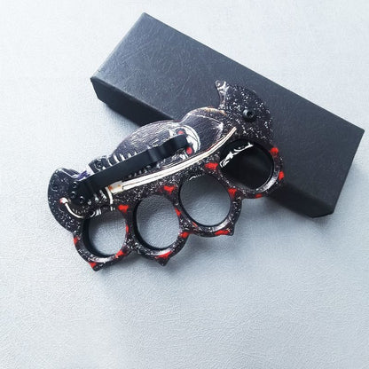 3D Printed Folding Outdoor Pocket EDC Knuckle Dusters Knife