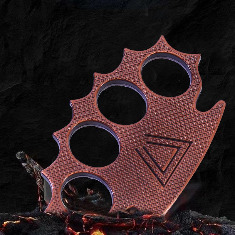 Creative Four-hole Outdoor Zinc Alloy Knuckle Dusters