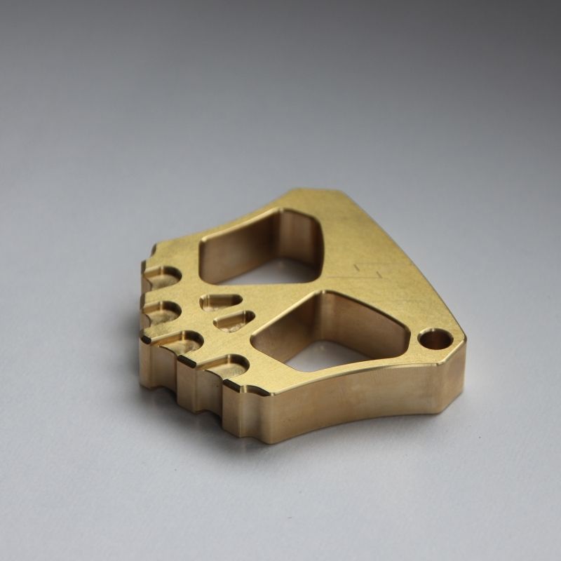 Creative Two Hole Brass Knuckle Dusters Mini Backpack Outdoor Keychain