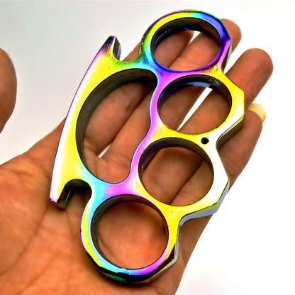 Colorful Thickened Outdoor Pocket EDC Knuckle Dusters