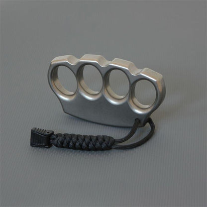 Classic Titanium Knuckle Dusters EDC Tool with Random Rope