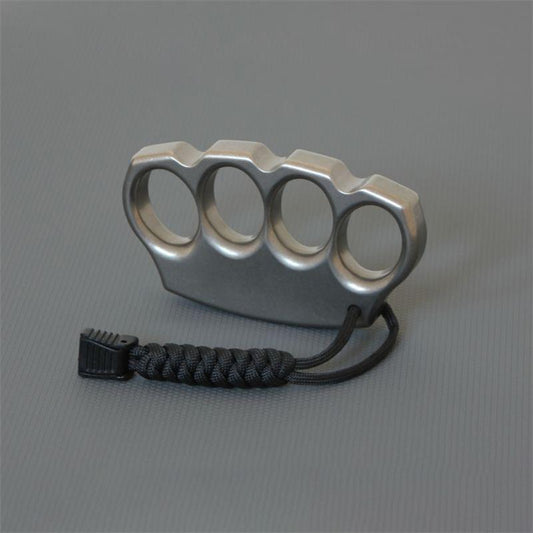 Classic Titanium Knuckle Dusters EDC Tool with Random Rope