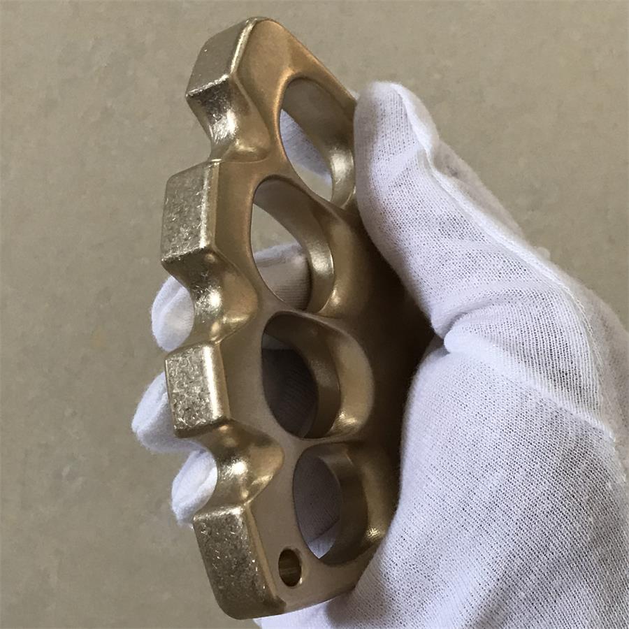 Big Hole Creative Brass Knuckle Dusters Outdoor Tool