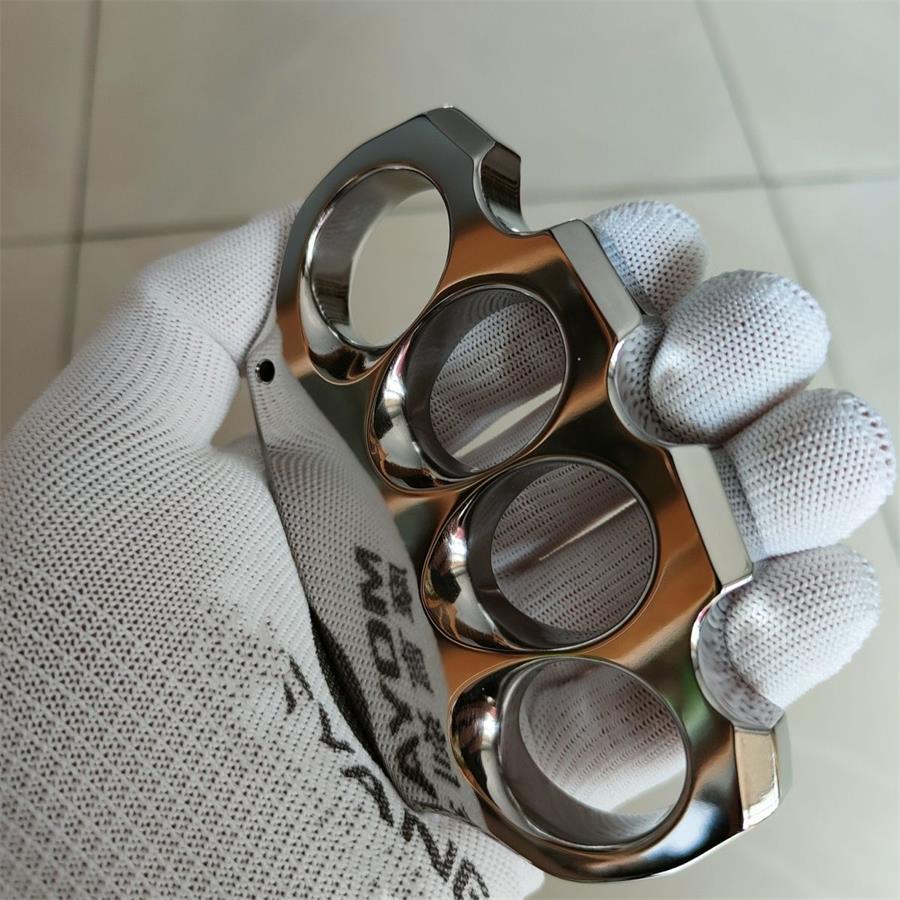Mirror Polished Titanium Knuckle Dusters Outdoor Tool with Large Chamfer