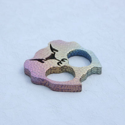 Dog Head Titanium Knuckle Dusters EDC Outdoor Tool