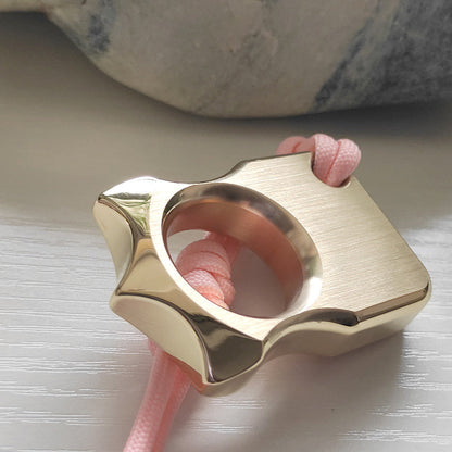 Single Hole Brass Knuckle Dusters Multi-style EDC Tool