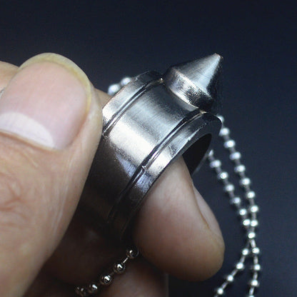One Finger Ring Pendant Pocket EDC Knuckle Dusters