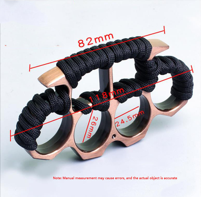 Multicolor With rope Four Finger Outdoor EDC Knuckle Dusters