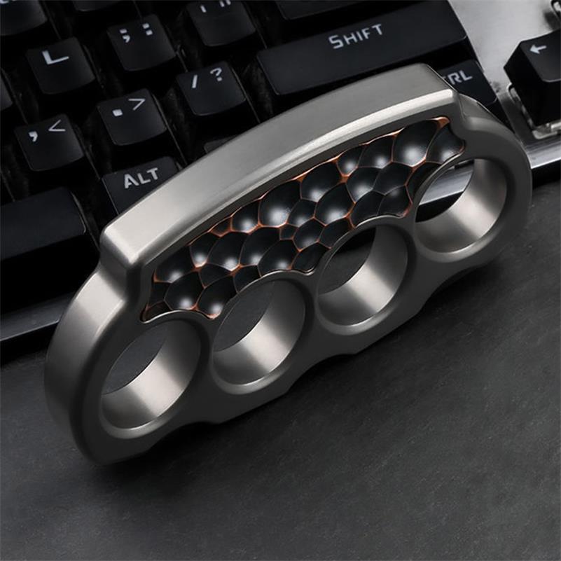 Titanium Alloy Purple Copper Knuckle Dusters