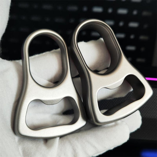 Titanium Alloy Open-bottle Stone Washing Knuckle Dusters Sand Blasting Backpack Tool